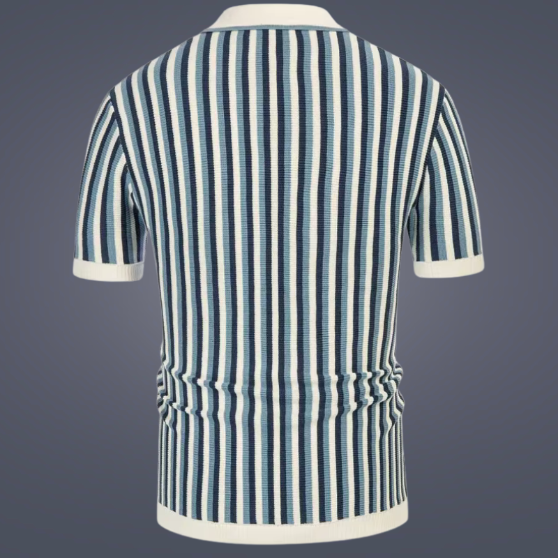 Striped Knit Polo