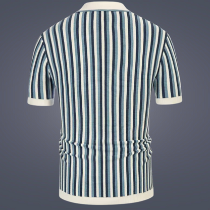 Striped Knit Polo