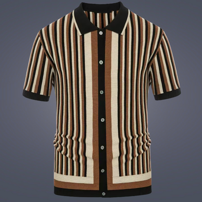 Striped Knit Polo