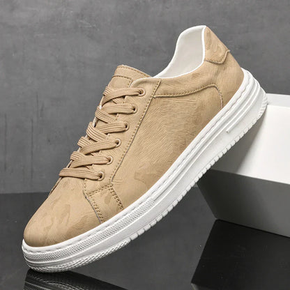 Thomas Geometric Leather Sneakers