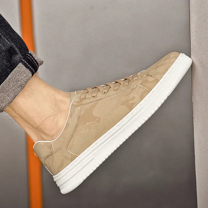 Thomas Geometric Leather Sneakers