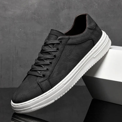 Thomas Geometric Leather Sneakers