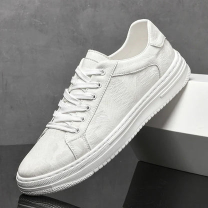 Thomas Geometric Leather Sneakers