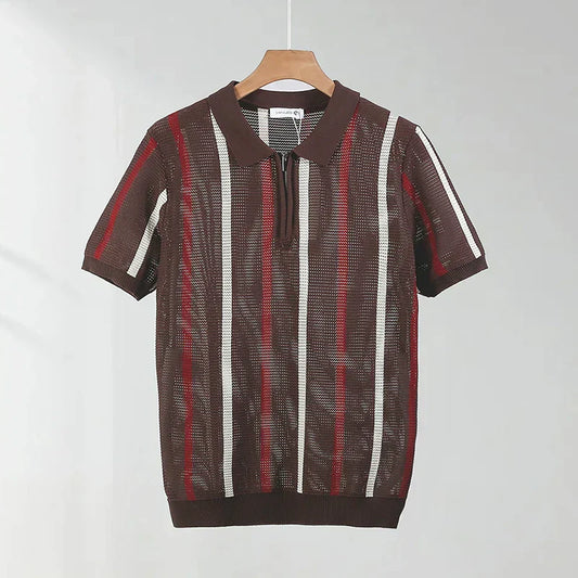 Thomas Open Knit Polo