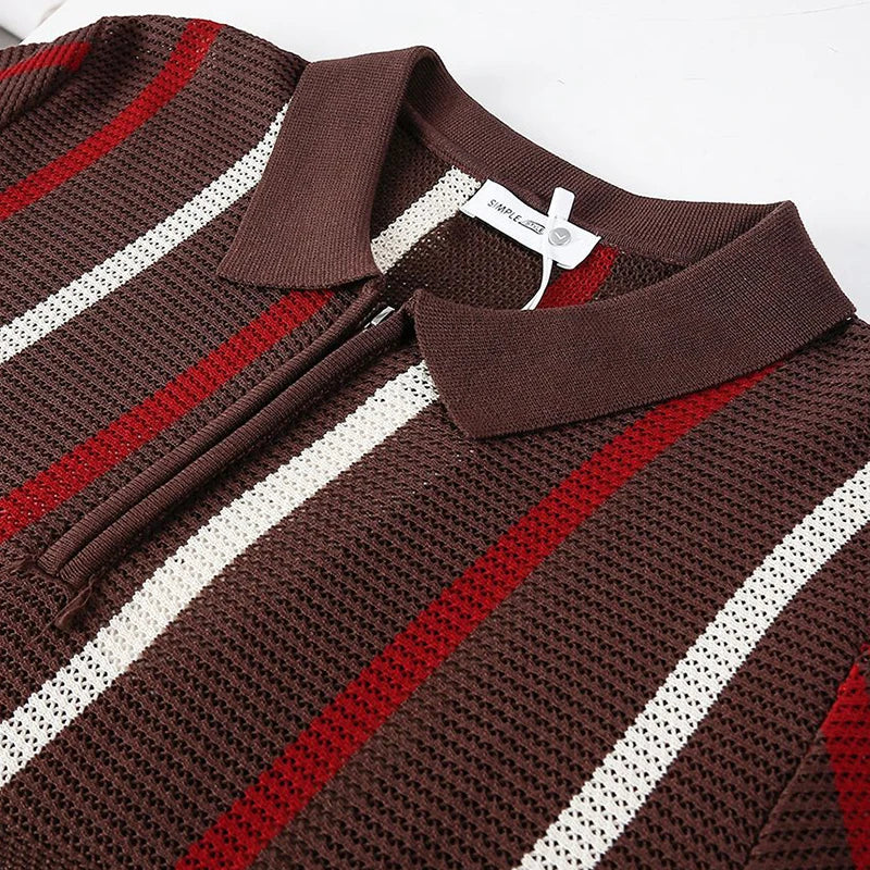 Thomas Open Knit Polo