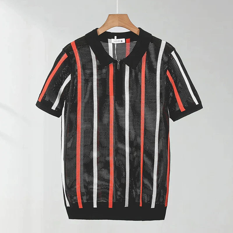 Thomas Open Knit Polo