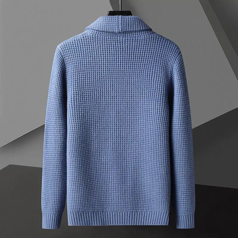Vincenzo Waffle-Knit Cardigan