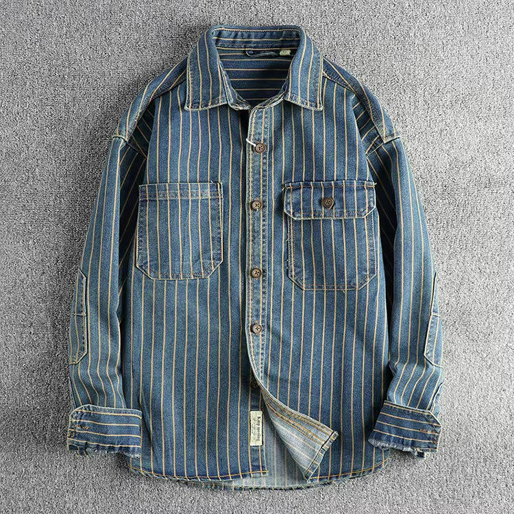 Vintage Denim Utility Shirt