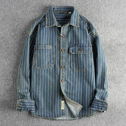 Vintage Denim Utility Shirt