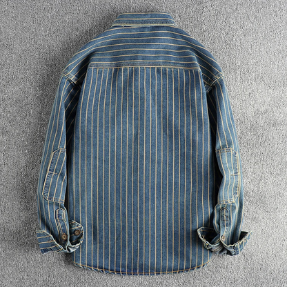 Vintage Denim Utility Shirt