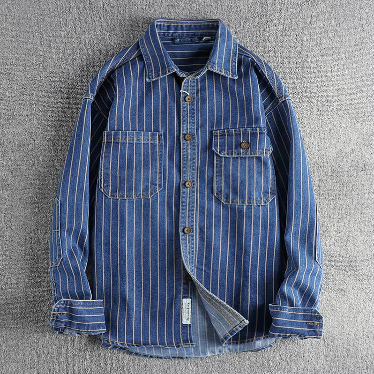Vintage Denim Utility Shirt