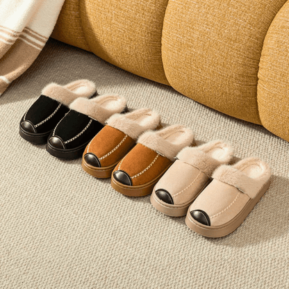 The Ellington Fur Slipper