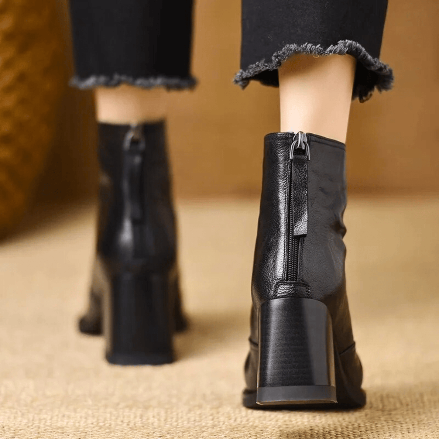 Vera Leather Ankle Boots