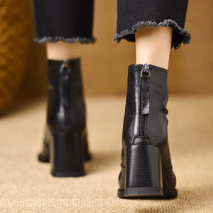 Vera Leather Ankle Boots