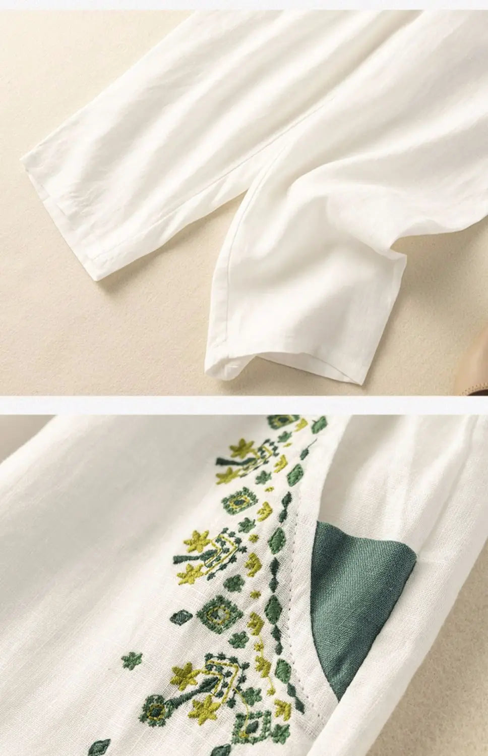 Amélie Cotton Linen Pants