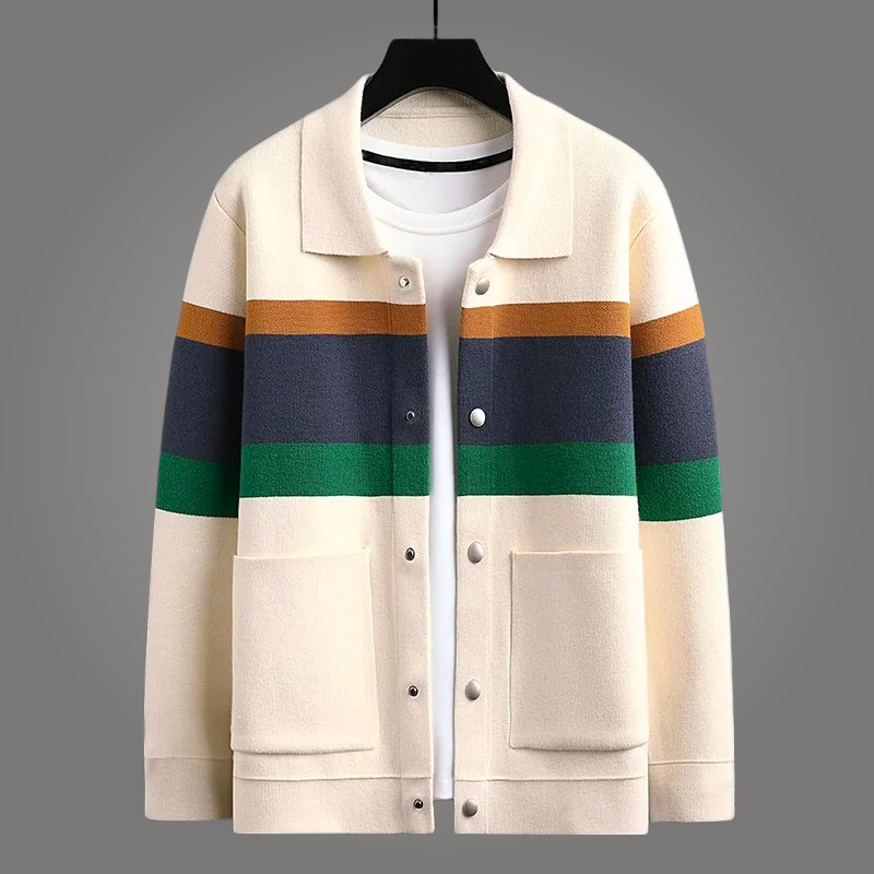 York Stripe Cardigan